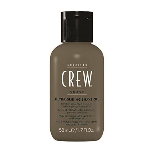AMERICAN CREW – Ultra Gliding Shave Oil, 50 ml, Öl als Rasurvorbereitung, Rasieröl für einen...