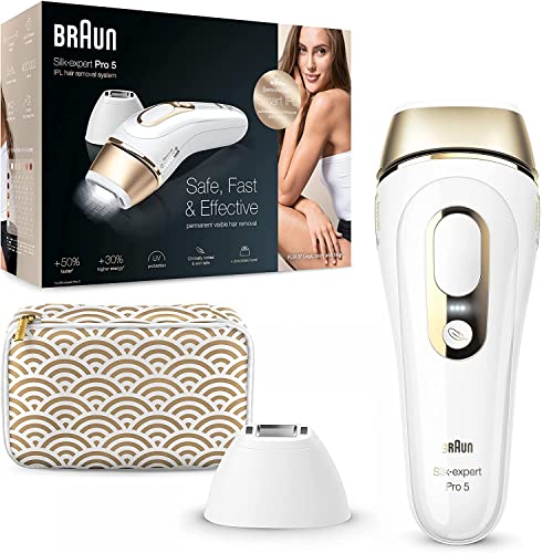 Braun IPL Silk Expert Pro 5 Haarentfernungsgerät, für dauerhaft sichtbare Haarentfernung, Venus...